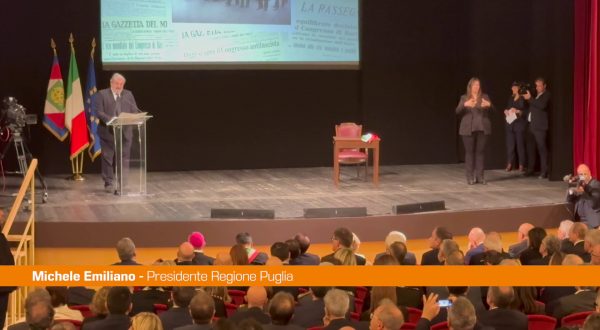 Emiliano “Da Bari ripartì il cammino del Popolo italiano”