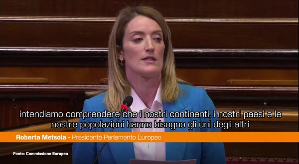 Metsola “Africa ed Europa hanno bisogno l’una dell’altra”