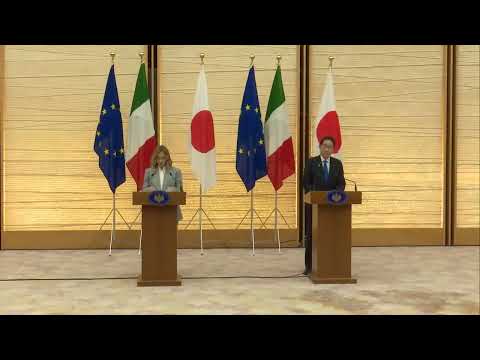Visita in Giappone, dichiarazioni alla stampa Meloni-Kishida  (audio originale)