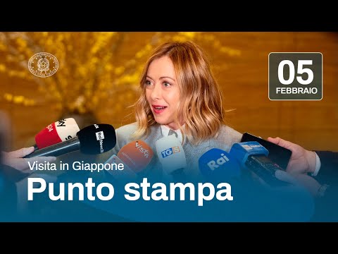 Visita in Giappone, il punto stampa del Presidente Meloni