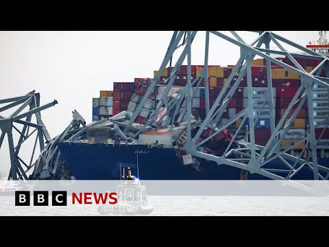 Baltimore bridge: Two bodies recovered from truck under water | BBC News