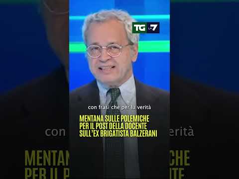 #Mentana sulle polemiche per il post della docente sull’ex brigatista #Balzerani