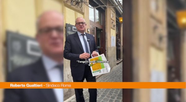 Roma, Gualtieri “IniziativaTenga il resto contro lo spreco alimentare”