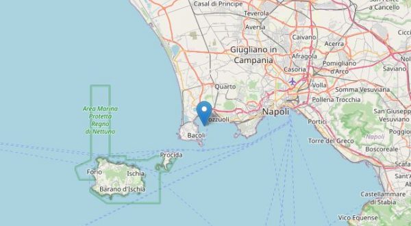 Scossa di terremoto di magnitudo 3.9 nella zona dei Campi Flegrei