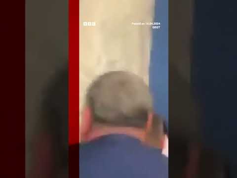 Moment Georgia opposition leader punches MP during debate. #Shorts #Georgia #BBCNews