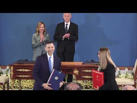 Cerimonia di Firma di Accordi tra Italia e Tunisia