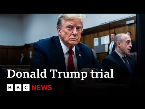 Trump in the Dock – Jury told of “criminal conspiracy” to pay hush money to porn star | BBC News