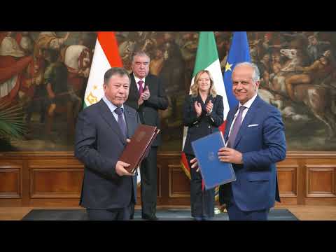 Il Presidente Meloni incontra il Presidente della Repubblica del Tagikistan