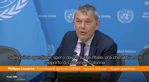 Lazzarini “L’Italia ripristini i fondi per UNRWA e ci aiuti in Europa”
