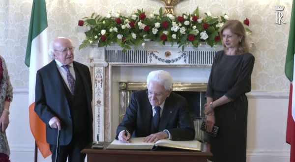 Mattarella incontra a Dublino il Presidente d’Irlanda Higgins