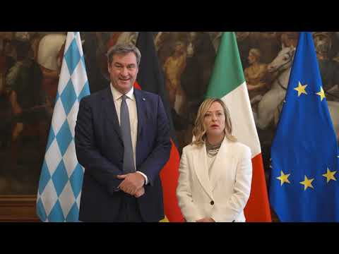 Il Presidente Meloni incontra il Presidente della Baviera Söder