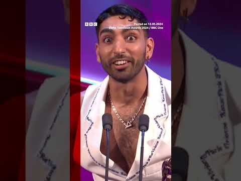 Mawaan Rizwan won the TV Bafta for male performance in a comedy. #MawaanRizwan #Baftas #BBCNews