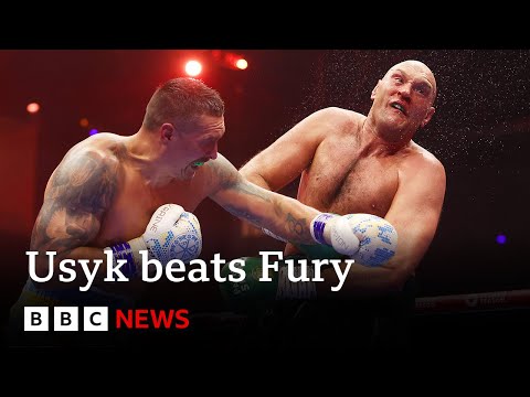 Usyk beats Fury to become undisputed heavyweight champion of the world | BBC News