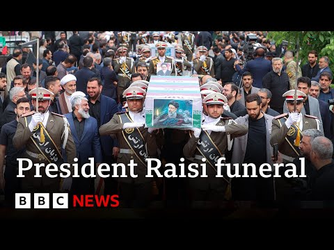 Mourners in Iran attend President Raisi’s funeral procession | BBC News