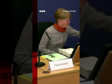 Tearful Paula Vennells admits not telling MPs the truth. #PostOfficeScandal #BBCNews