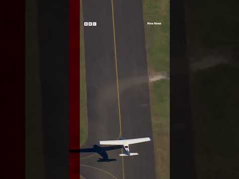 Plane narrowly avoids Sydney homes before crash landing. #PlaneCrash #Australia #BBCNews