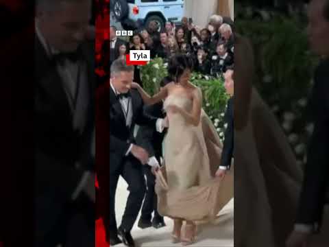 The entourages were out in force at 2024’s Met Gala. #Tyla #MindyKaling #CardiB #MetGala #BBCNews