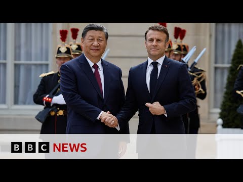 What happened when China’s leader Xi Jinping met France’s President Macron? | BBC News