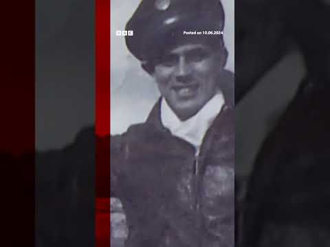 D-Day veteran Harold Terens, 100, married Jeanne, 96, in Normandy. #DDay80 #Veteran #BBCNewsSEReply