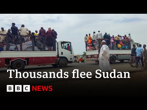 Sudan crisis: Thousands flee as violence escalates in West Darfur province | BBC News