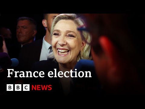 France’s far right celebrates lead after first round of parliamentary elections | BBC News