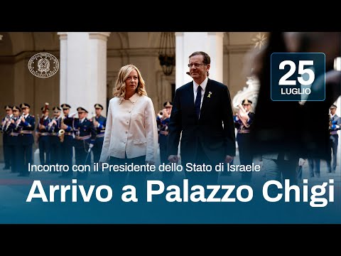 Palazzo Chigi, incontro Meloni – Herzog