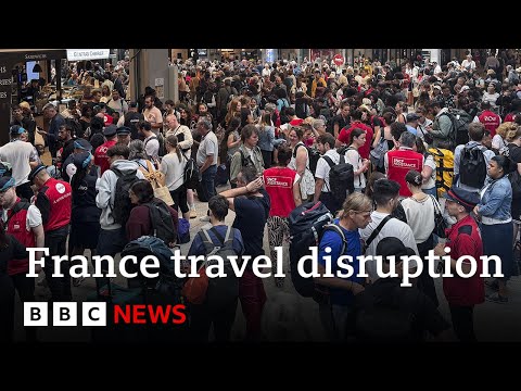 France travel disruption to last all weekend after arson attacks | BBC News