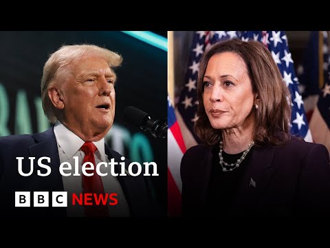 Kamala Harris closing gap on Donald Trump in US election race | BBC News