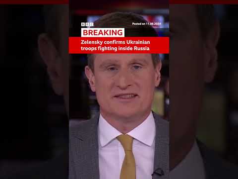 Zelensky confirms the Ukrainian military is fighting inside Russia. #UkraineWar #BBCNews