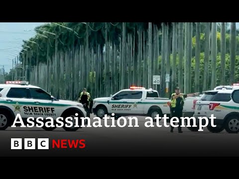 Man in custody after “apparent assassination attempt” on Trump | BBC News