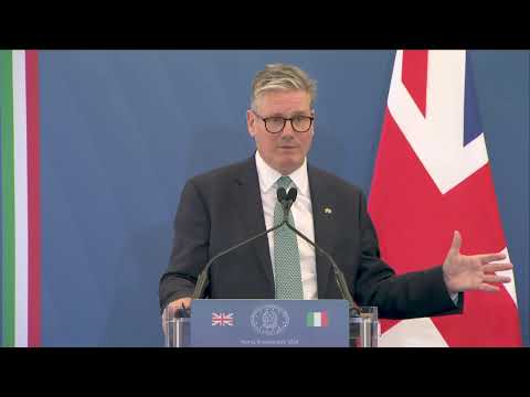 Dichiarazioni alla stampa Meloni – Starmer (audio originale)