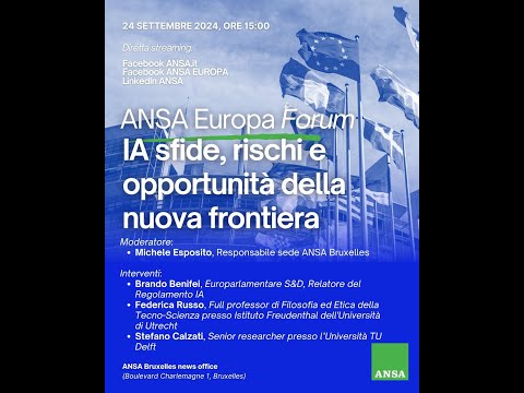 ANSA Europa forum/ IA sfide, rischi e opportunità della nuova frontiera