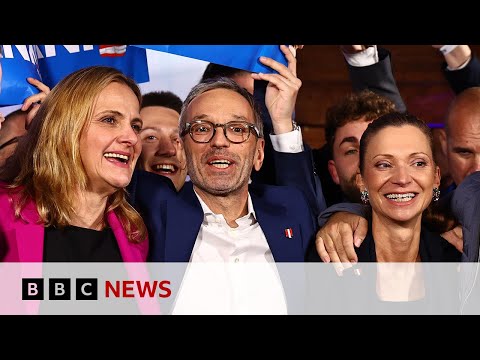 Austria’s far-right Freedom Party celebrates unprecedented election win | BBC News