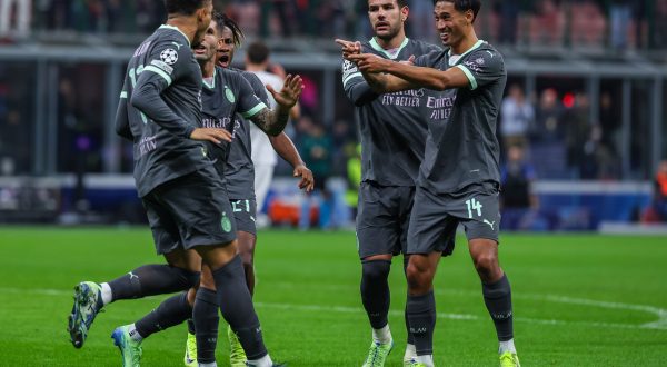 Milan-Bruges 3-1, doppietta Reijnders e debutto Camarda