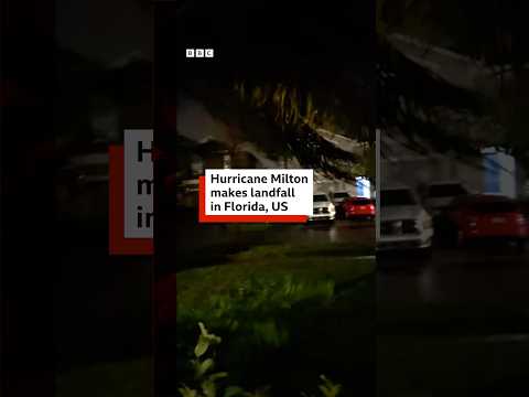 Hurricane Milton makes landfall in Florida, US. #HurricaneMilton #Florida #BBCNews