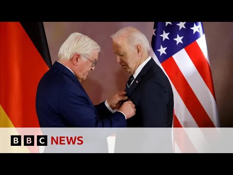 Joe Biden awarded Germany’s highest honour | BBC News