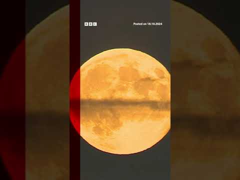 The Hunter’s Moon was seen around the world. #Supermoon #BBCNews