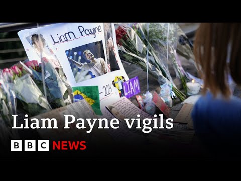 Liam Payne fans across the world hold vigils for singer | BBC News
