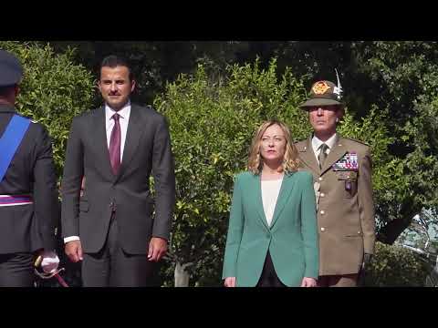 Il Presidente Meloni incontra l’Emiro dello Stato del Qatar