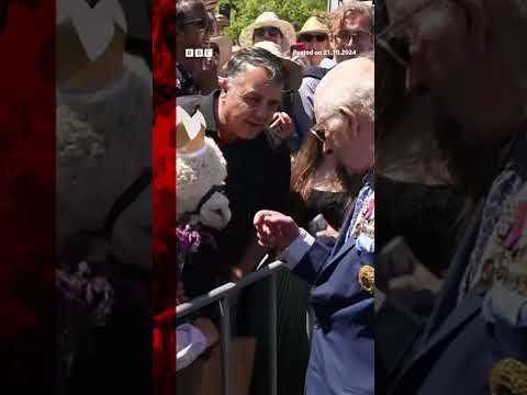 Alpaca sneezes on King Charles. #KingCharles #Royals #BBCNews