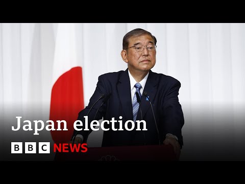 Japan’s ruling party loses its majority in snap election | BBC News