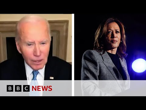Row erupts as President Biden appears to call Donald Trump supporters ‘garbage’ | BBC News