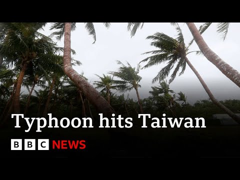Taiwan hit by super typhoon Kong-rey | BBC News
