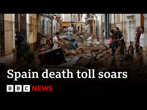 Spain floods death toll soars to at least 158 | BBC News