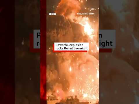 Beirut rocked by explosion in overnight strikes. #Israel #Lebanon #BBCNews