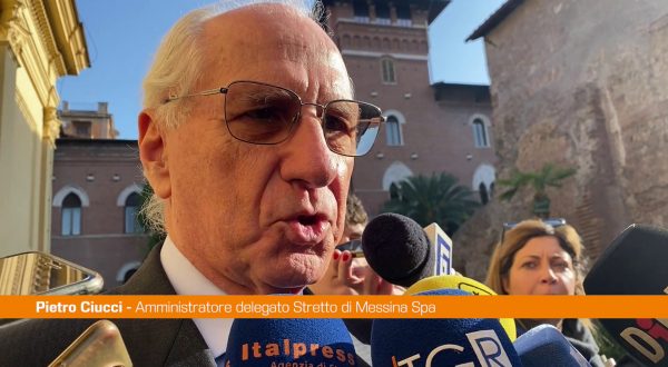 Ciucci “13 mld e mezzo il valore aggiornato del Ponte sullo stretto”
