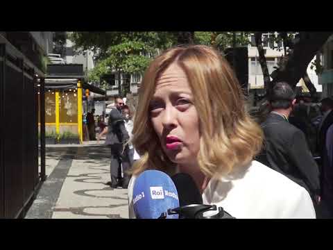 Vertice G20, il punto stampa del Presidente Meloni