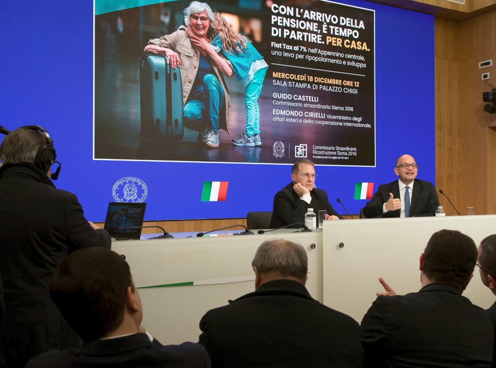 Flat tax al 7% per lo sviluppo e il rilancio dell&rsquo;Appennino centrale