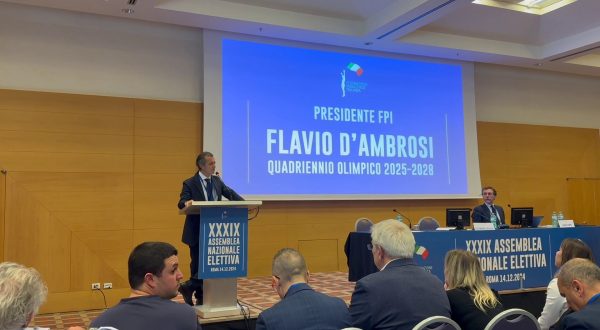 D’Ambrosi rieletto presidente della Fpi “Priorità è l’unità”