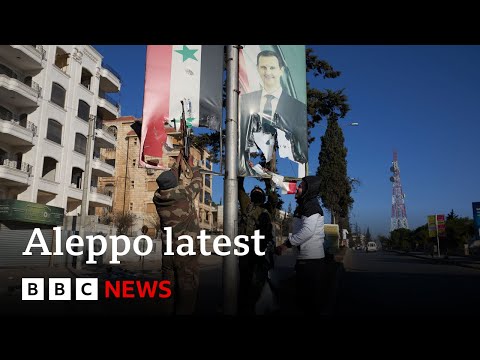 Syrian troops withdraw from the city of Aleppo | BBC News